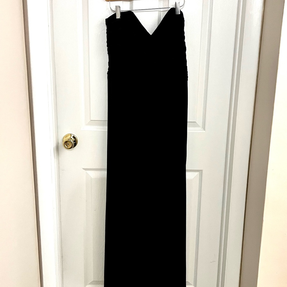 Laundry by Shelli Segal - long, black, strapless dress